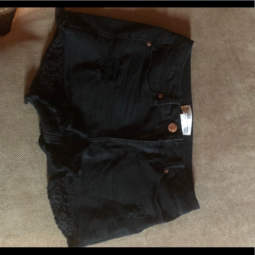 Denim shorts